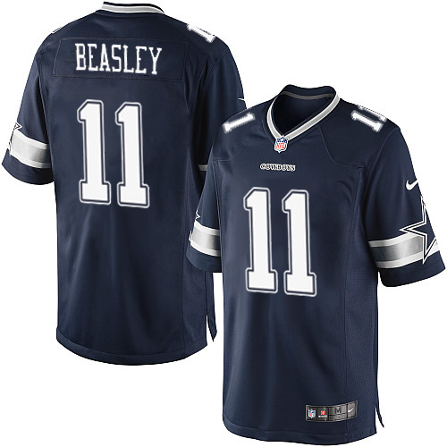 Men's Limited Cole Beasley Nike Jersey Navy Blue Home - #11 NFL Dallas Cowboys
